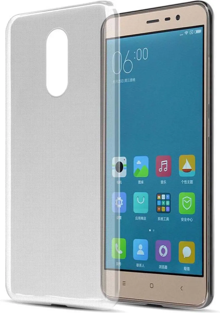 Cadorabo Hoesje geschikt voor Xiaomi Mi NOTE 3 in VOLLEDIG TRANSPARANT