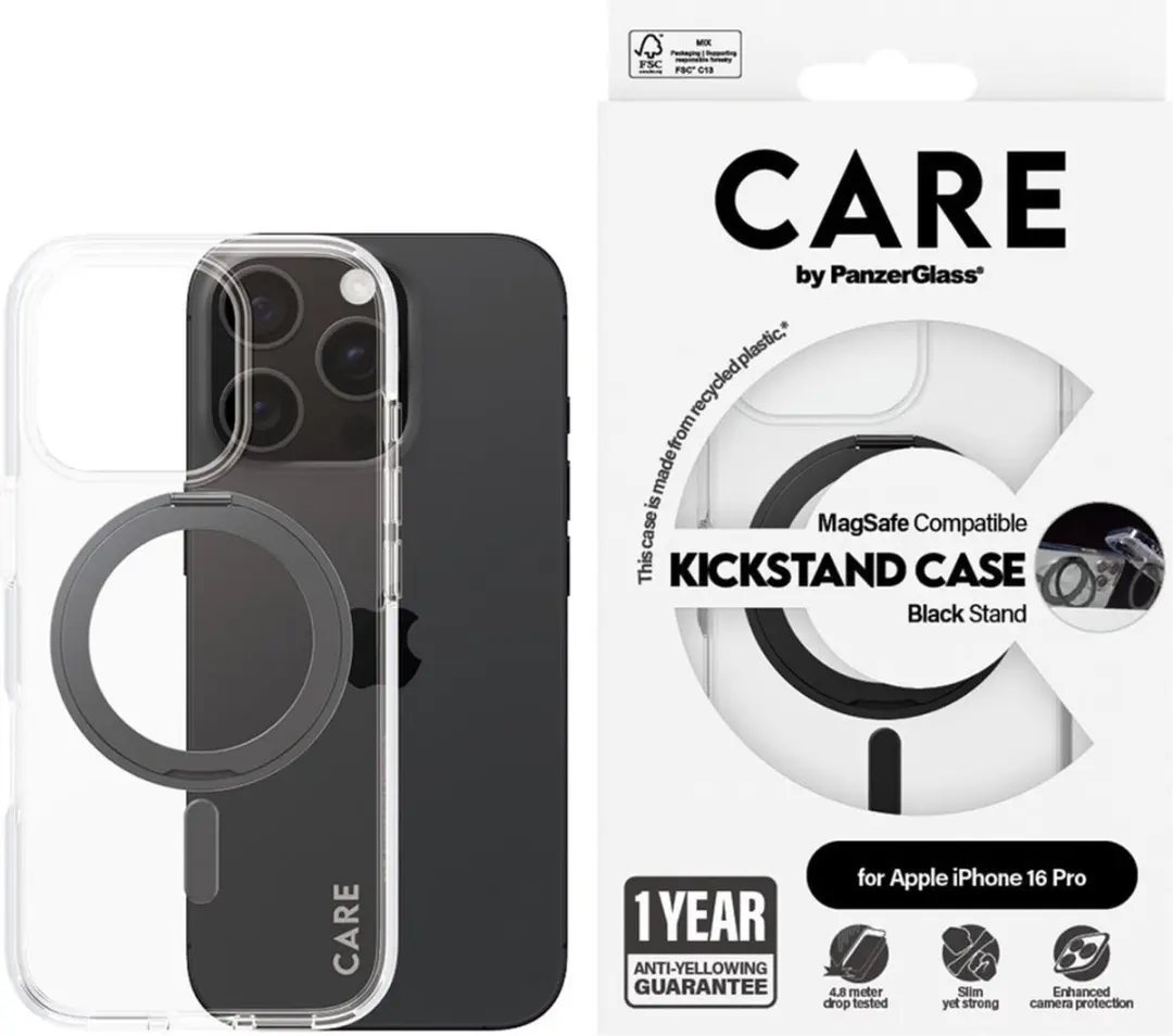 PanzerGlass CARE Kickstand Hoesje iPhone 16 Pro MagSafe - afbeelding 4 van 6