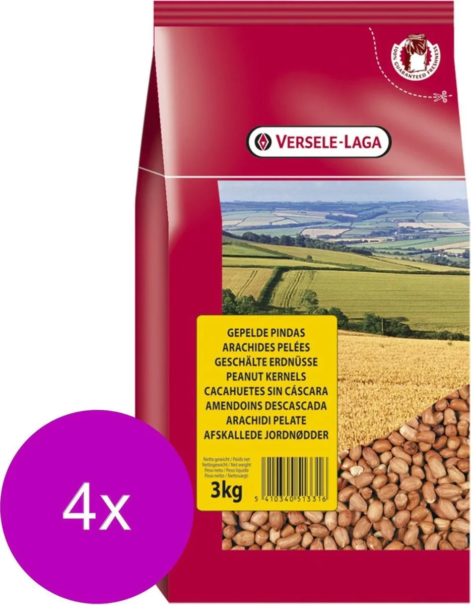 Versele-Laga Gepelde Pindas Superior - 12 kg (4x3kg)