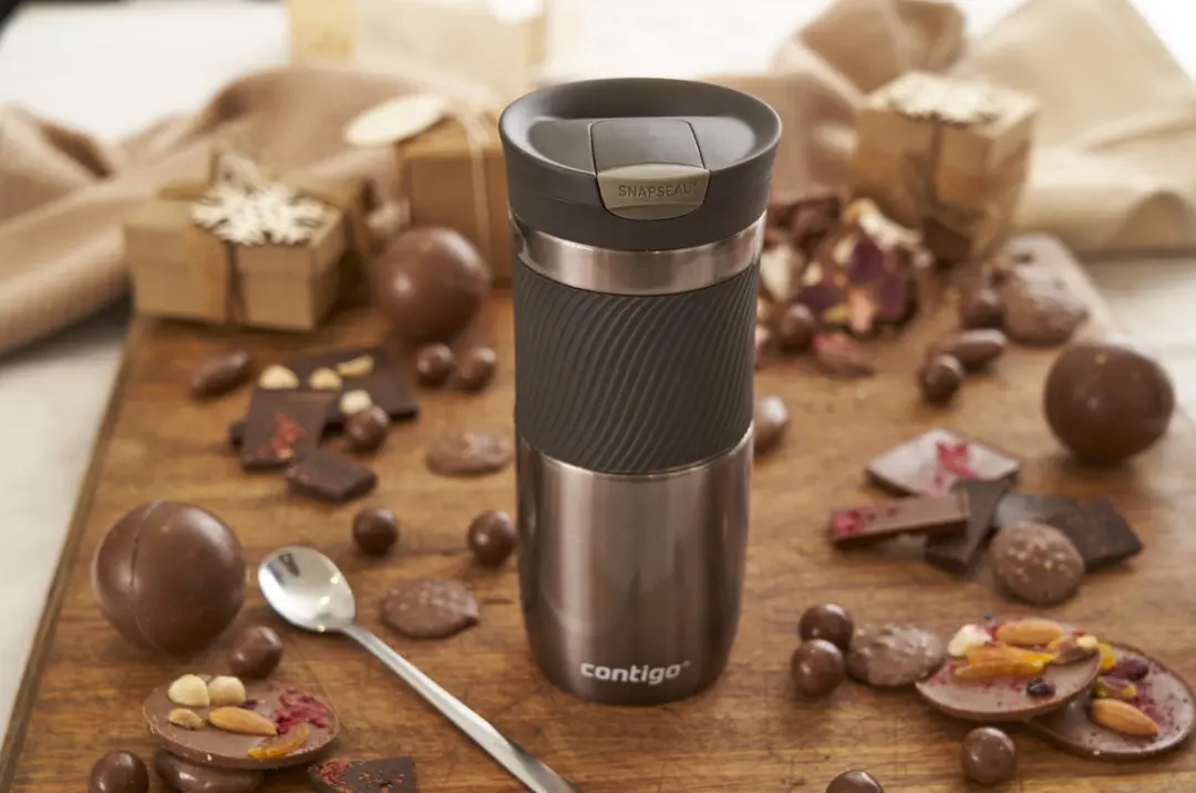 Contigo Byron Snapseal Thermosbeker 470ml - Gunmetal - afbeelding 4 van 6