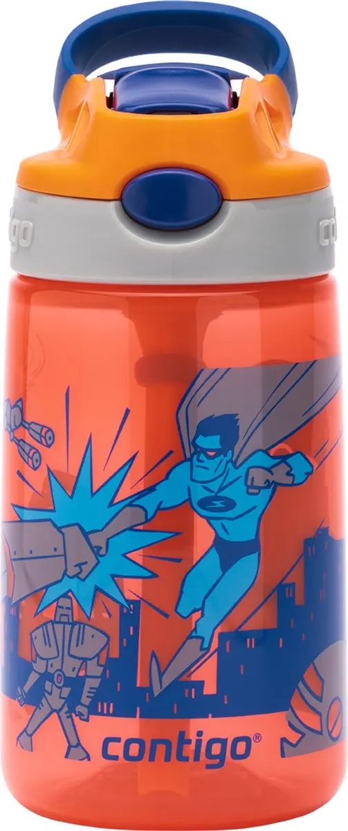 Contigo Gizmo Flip Autospout kinderdrinkfles met rietje, BPA-vrije waterfles