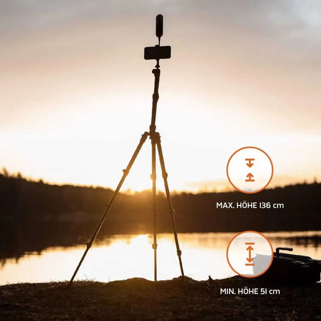 Deeper Tripod Statief ITGAM0031 - 51-136cm - Zwart - afbeelding 5 van 6