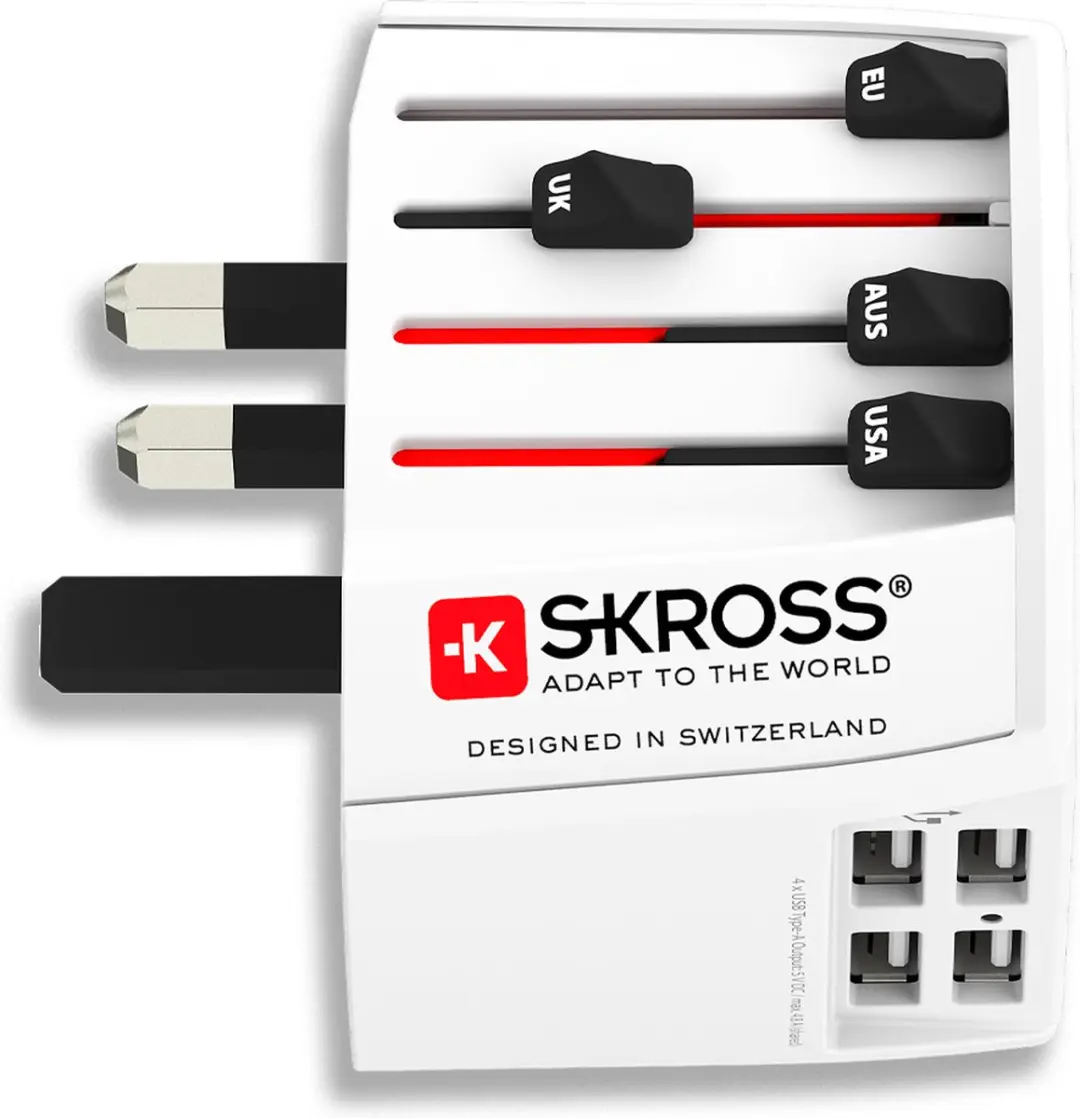Skross MUV USB Reisstekker 1302961 - 4 USB-poorten - Wit - afbeelding 6 van 6