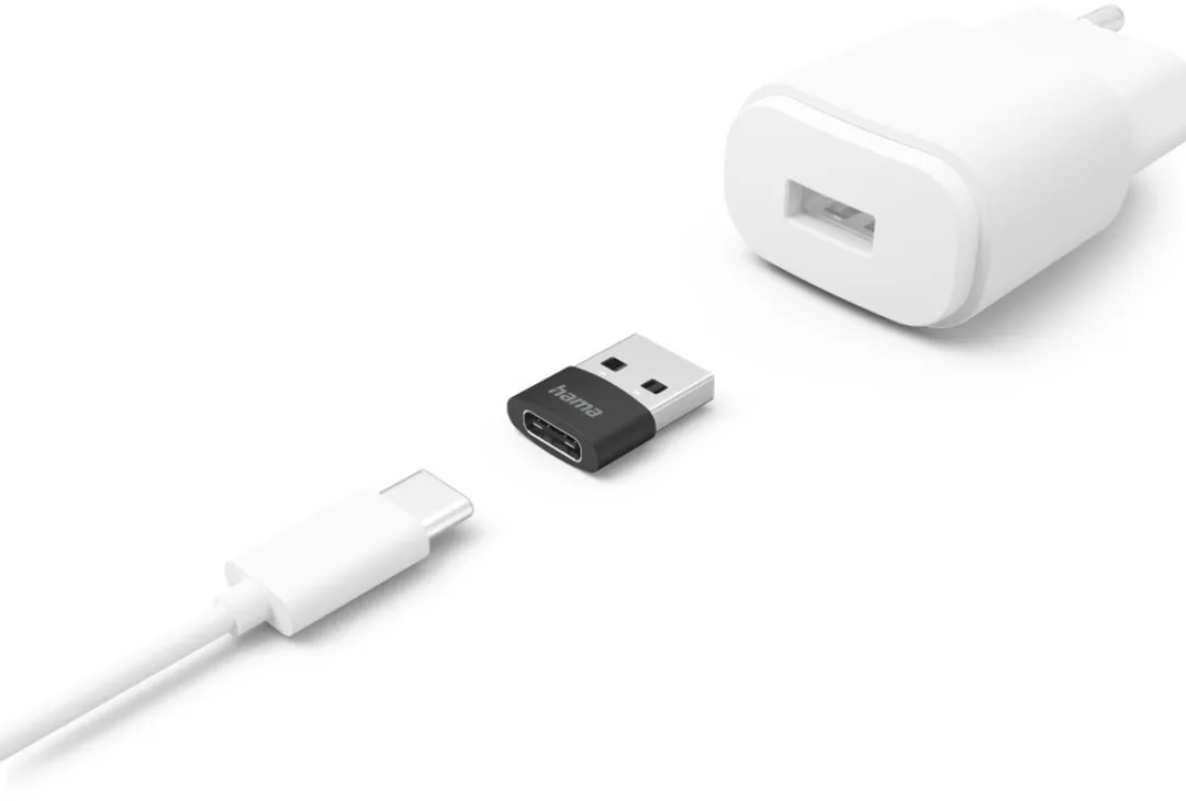 Hama USB-C naar USB-A Adapter 480 Mbps - 3 Stuks - Zwart