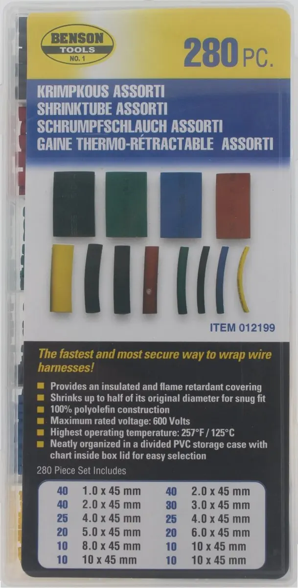 Benson Krimpkous Set 280-delig Assorti - afbeelding 5 van 5