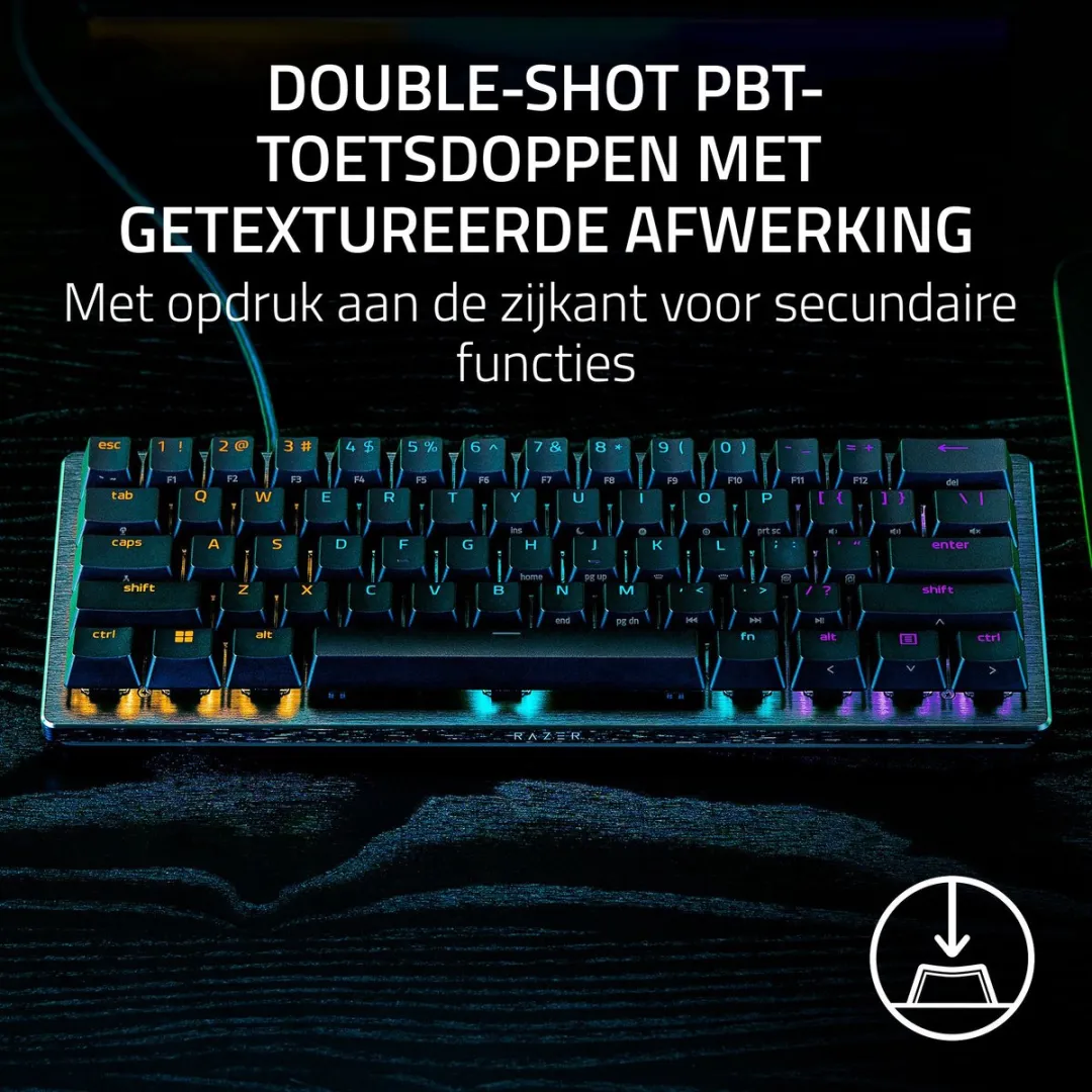 Razer Huntsman V3 Pro Mini Gaming Toetsenbord - 60% - Optische Switches - Zwart