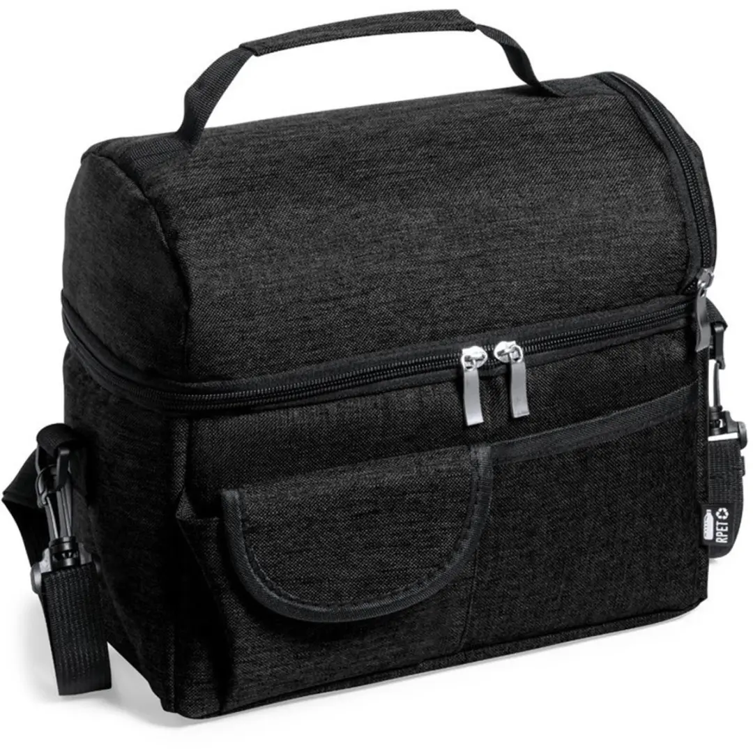 Benson Easy Travel Koeltas - voor lunchpakket of drankjes - 12 liter - 25 x 15 x 24 cm - Draagband - Zwart - Diverse compartimenten