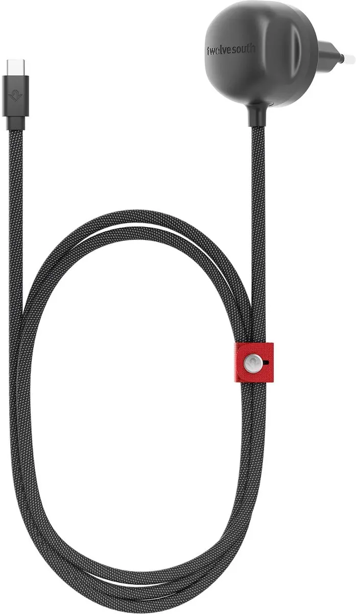 Twelve South PowerCord USB-C Oplaadkabel 30W - Zwart - afbeelding 3 van 6