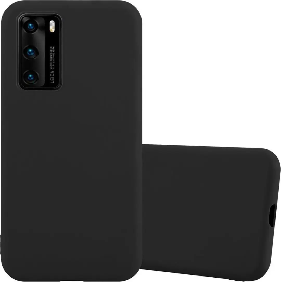 Cadorabo Hoesje geschikt voor Huawei P40 in CANDY ZWART