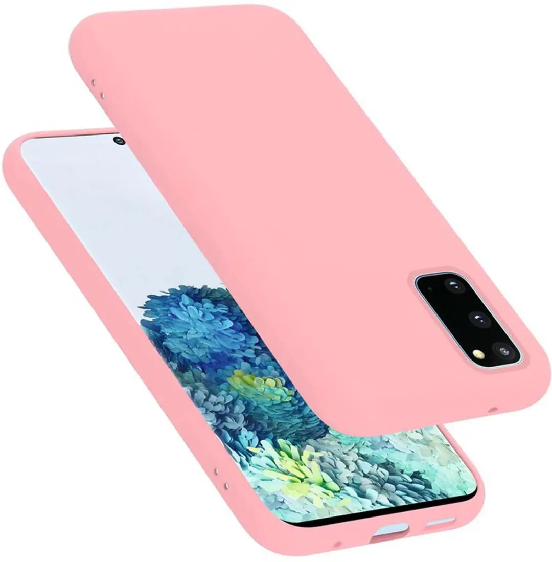 Cadorabo Hoesje geschikt voor Samsung Galaxy S20 in LIQUID ROZE