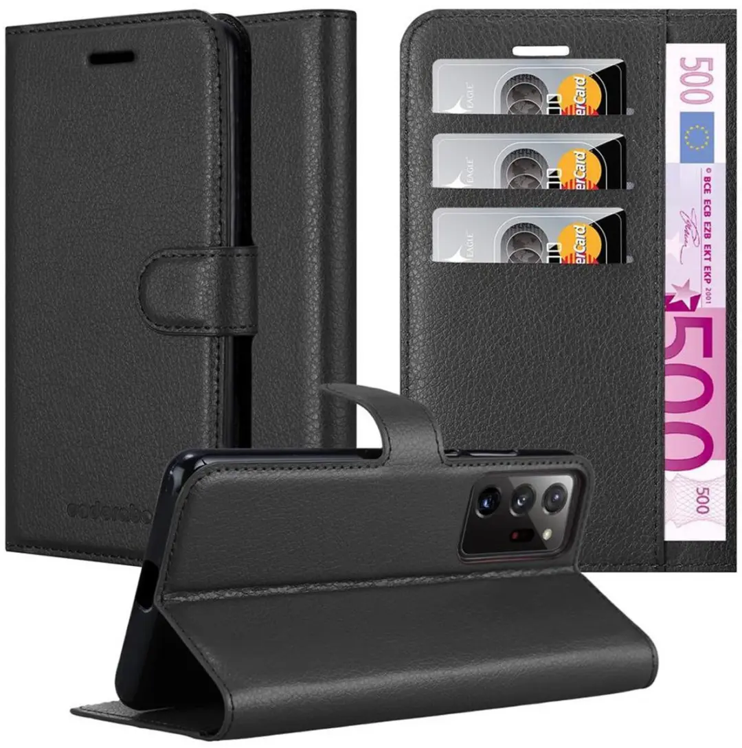 Cadorabo Hoesje geschikt voor Samsung Galaxy NOTE 20 PLUS in PHANTOM ZWART