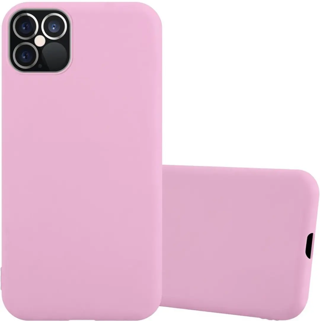 Cadorabo Hoesje geschikt voor Apple iPhone 12 / 12 PRO in CANDY ROZE