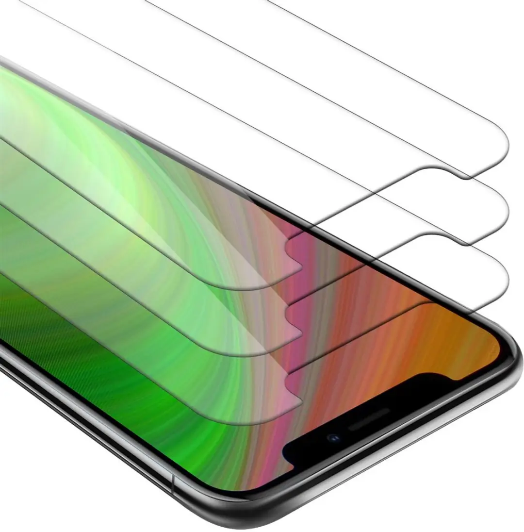 Cadorabo 3x Pantser Film geschikt voor Apple iPhone 11 PRO in TRANSPARANT