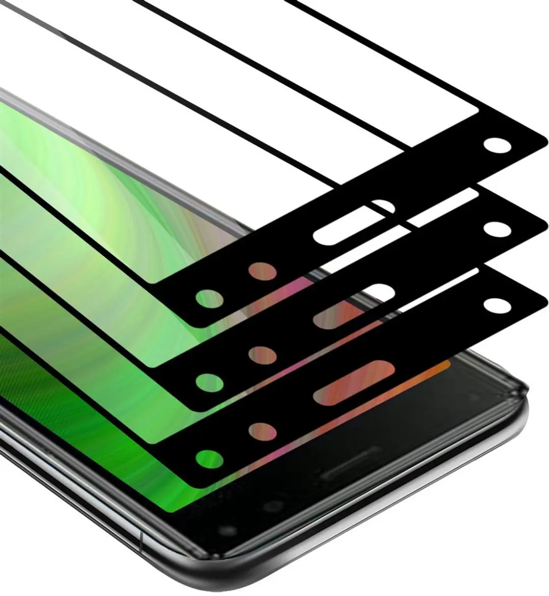 Cadorabo 3x Screenprotector geschikt voor Sony Xperia 8 Volledig scherm pantserf