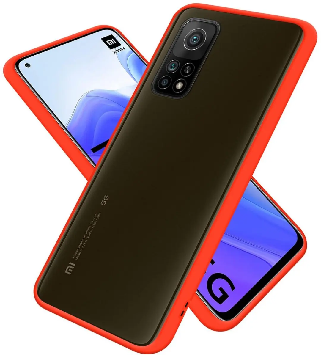 Cadorabo Hoesje geschikt voor Xiaomi Mi 10T / Mi 10T PRO in Mat Rood