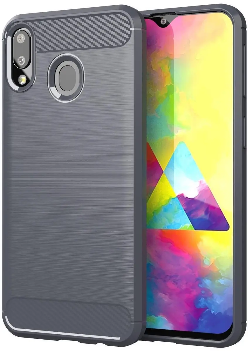 Cadorabo Hoesje geschikt voor Samsung Galaxy A10e / A20e in BRUSHED GRIJS