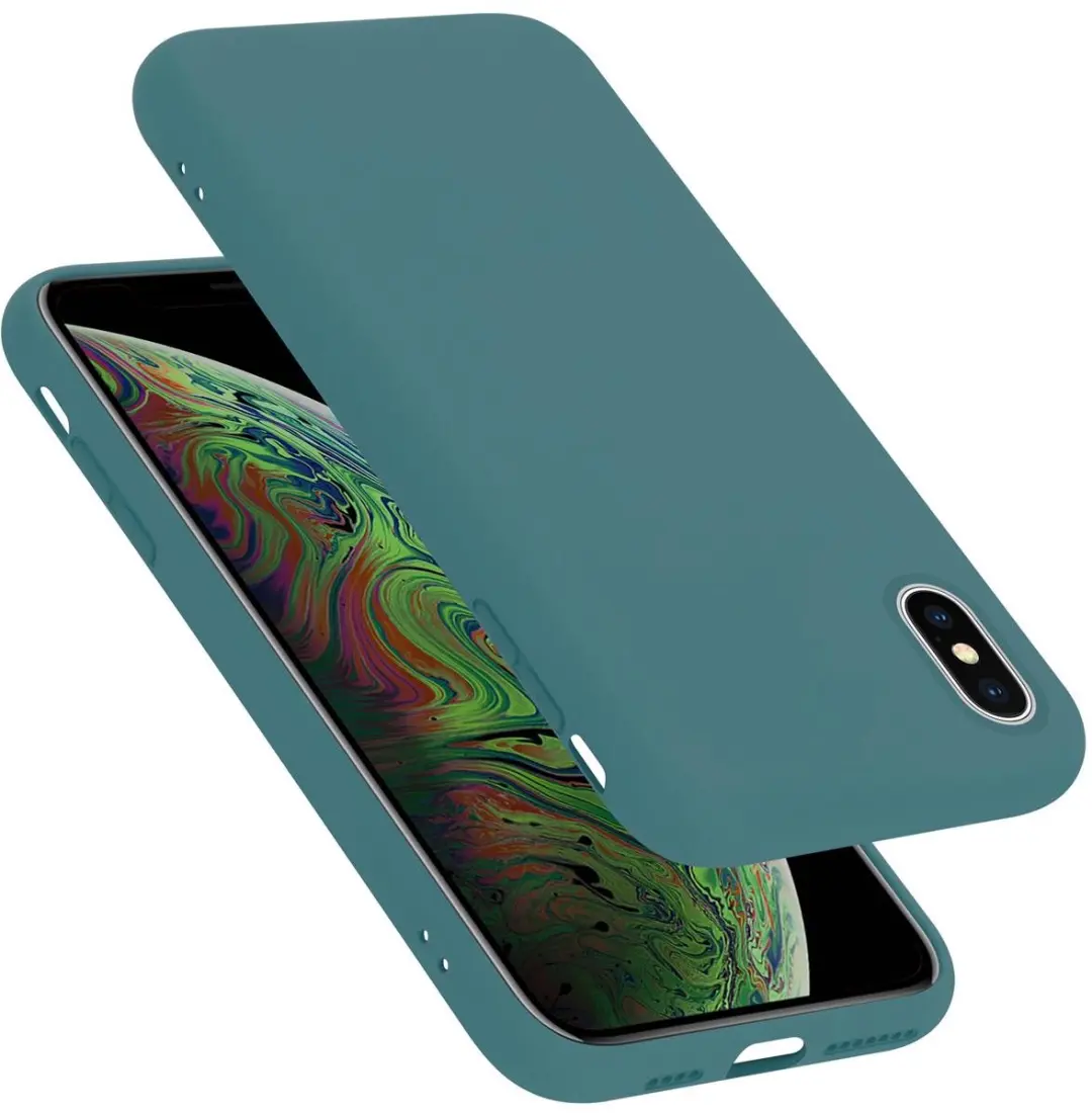 Cadorabo Hoesje geschikt voor Apple iPhone XS MAX in LIQUID GROEN