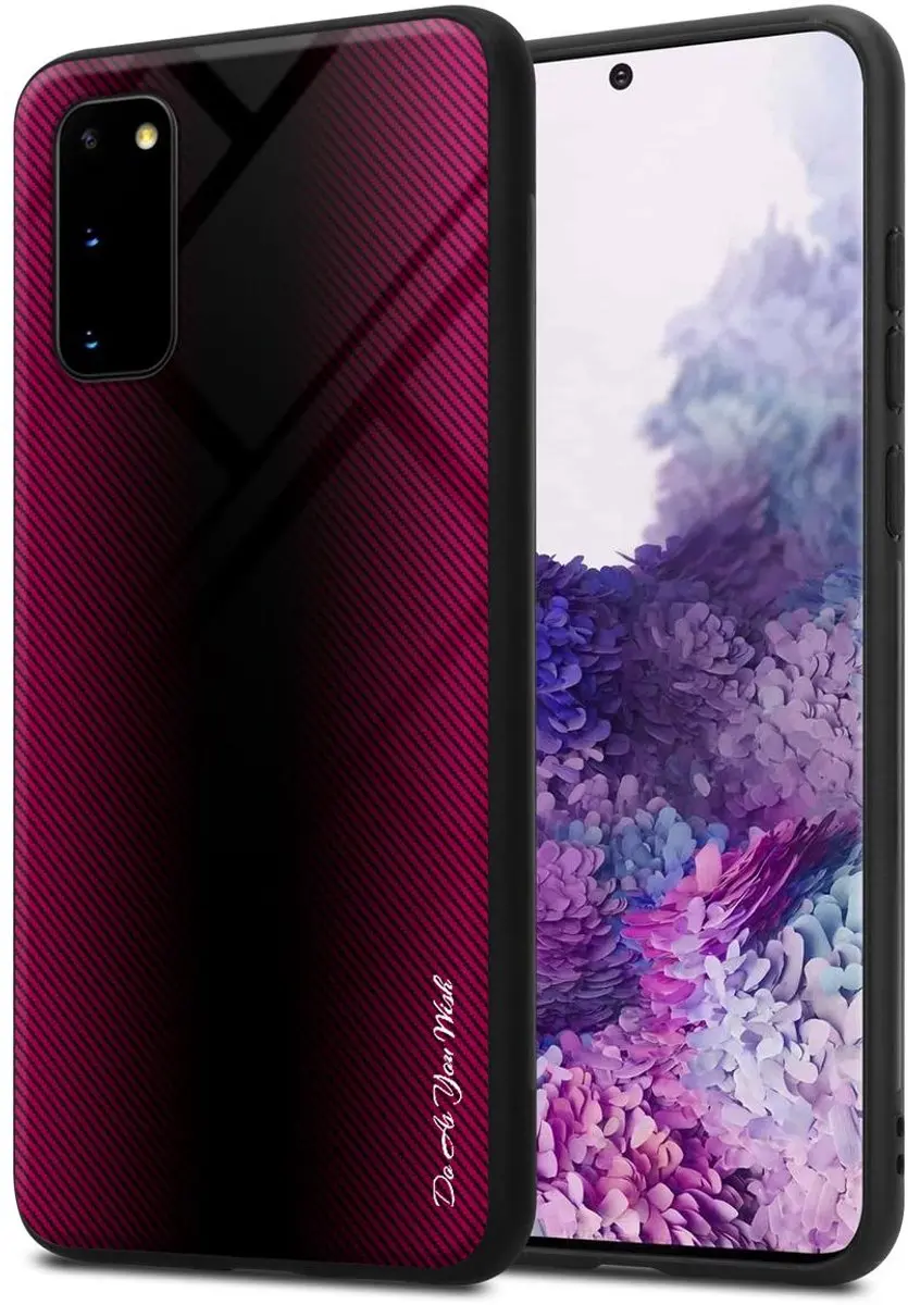 Cadorabo Hoesje geschikt voor Samsung Galaxy S20 in PAARS ROZE