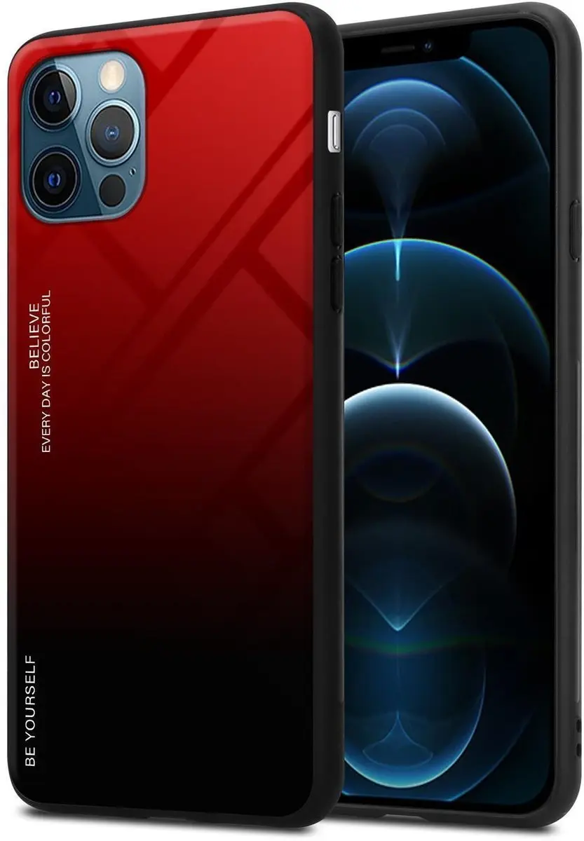 Cadorabo Hoesje geschikt voor Apple iPhone 12 / 12 PRO in ROOD