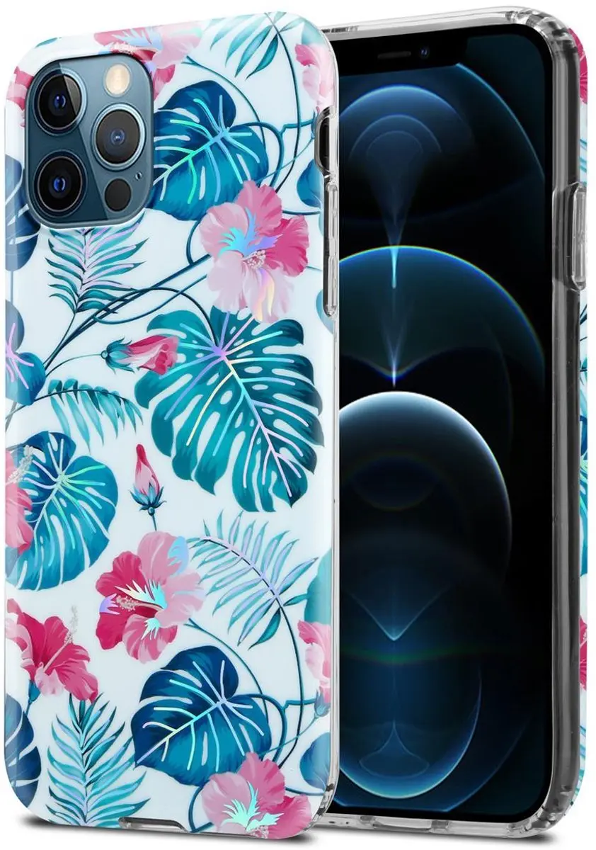 Cadorabo Hoesje geschikt voor Apple iPhone 12 PRO MAX in SCHILDPAD BLADEN