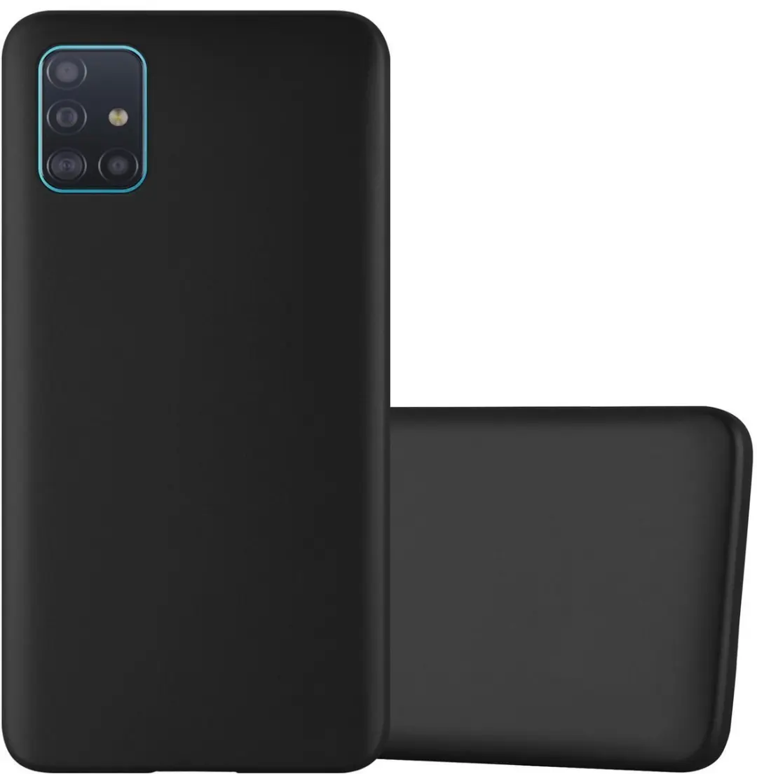 Cadorabo Hoesje geschikt voor Samsung Galaxy A51 5G in METALLIC ZWART