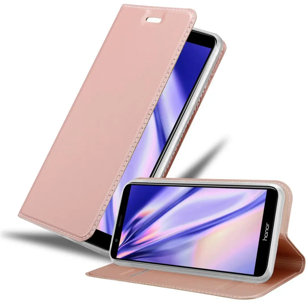Cadorabo Hoesje geschikt voor Honor 7X in CLASSY ROSE GOUD