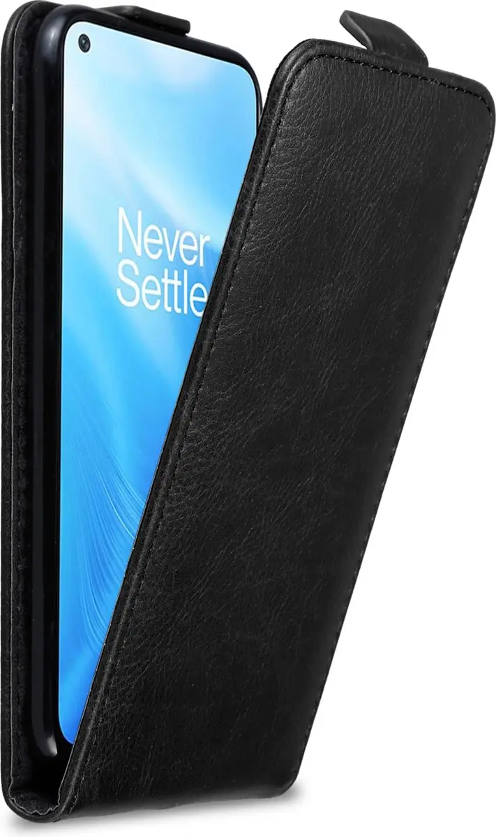 Cadorabo Hoesje geschikt voor OnePlus Nord N200 5G in ZWARTE NACHT