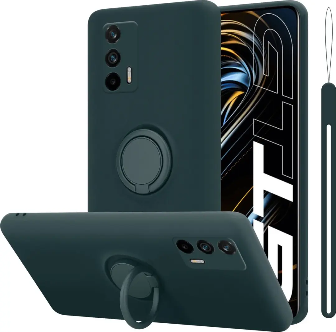 Cadorabo Hoesje geschikt voor Realme GT / GT Neo 2T / Q3 PRO in LIQUID GROEN