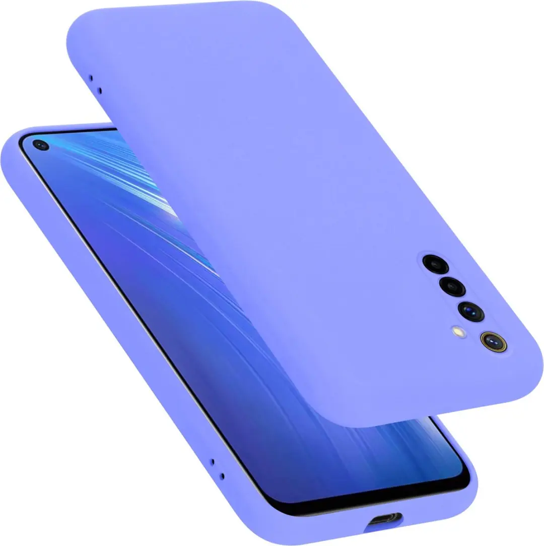 Cadorabo Hoesje geschikt voor Realme 6 4G / 6s in LIQUID LICHT PAARS