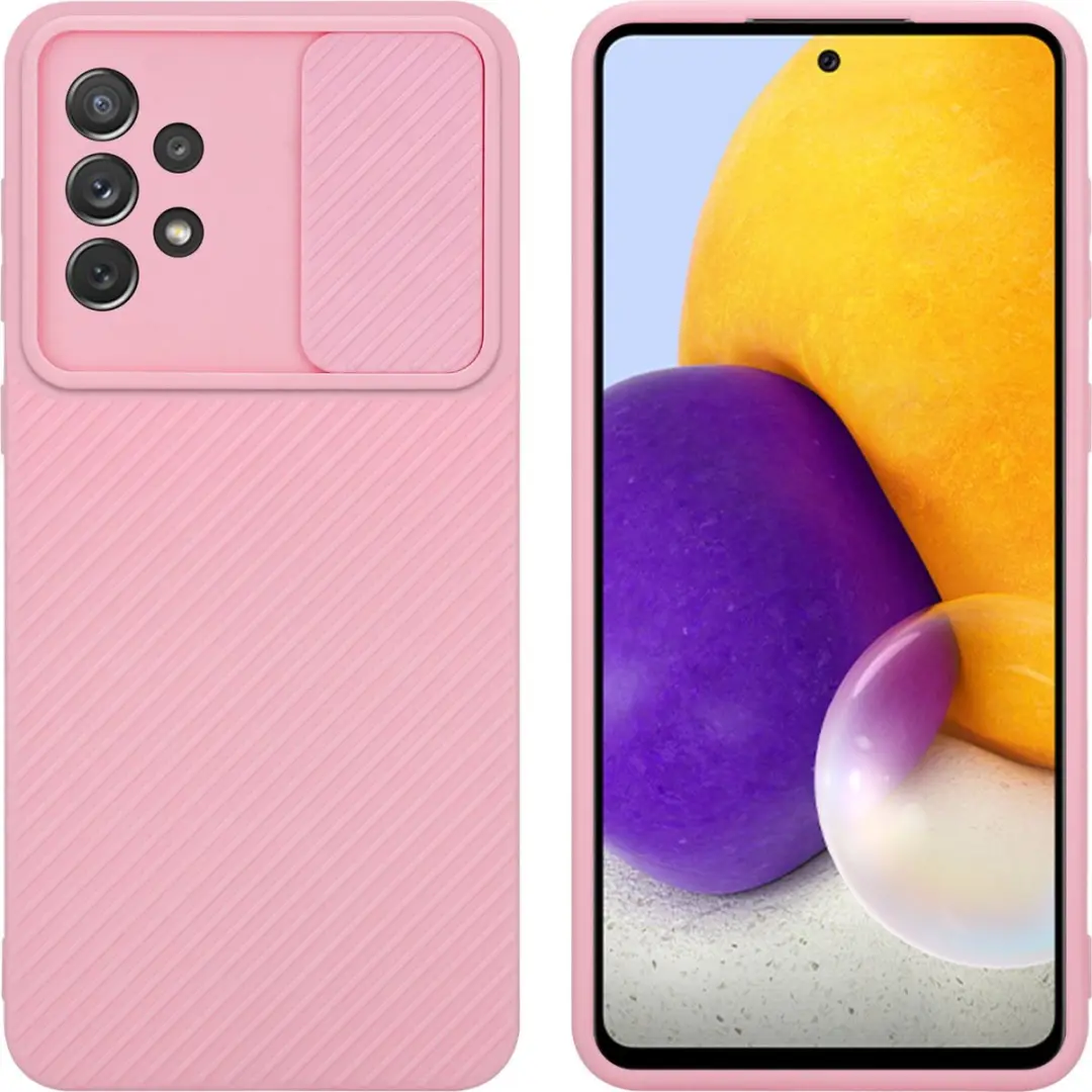 Cadorabo Hoesje geschikt voor Samsung Galaxy A72 4G / 5G in Bonbon Roze