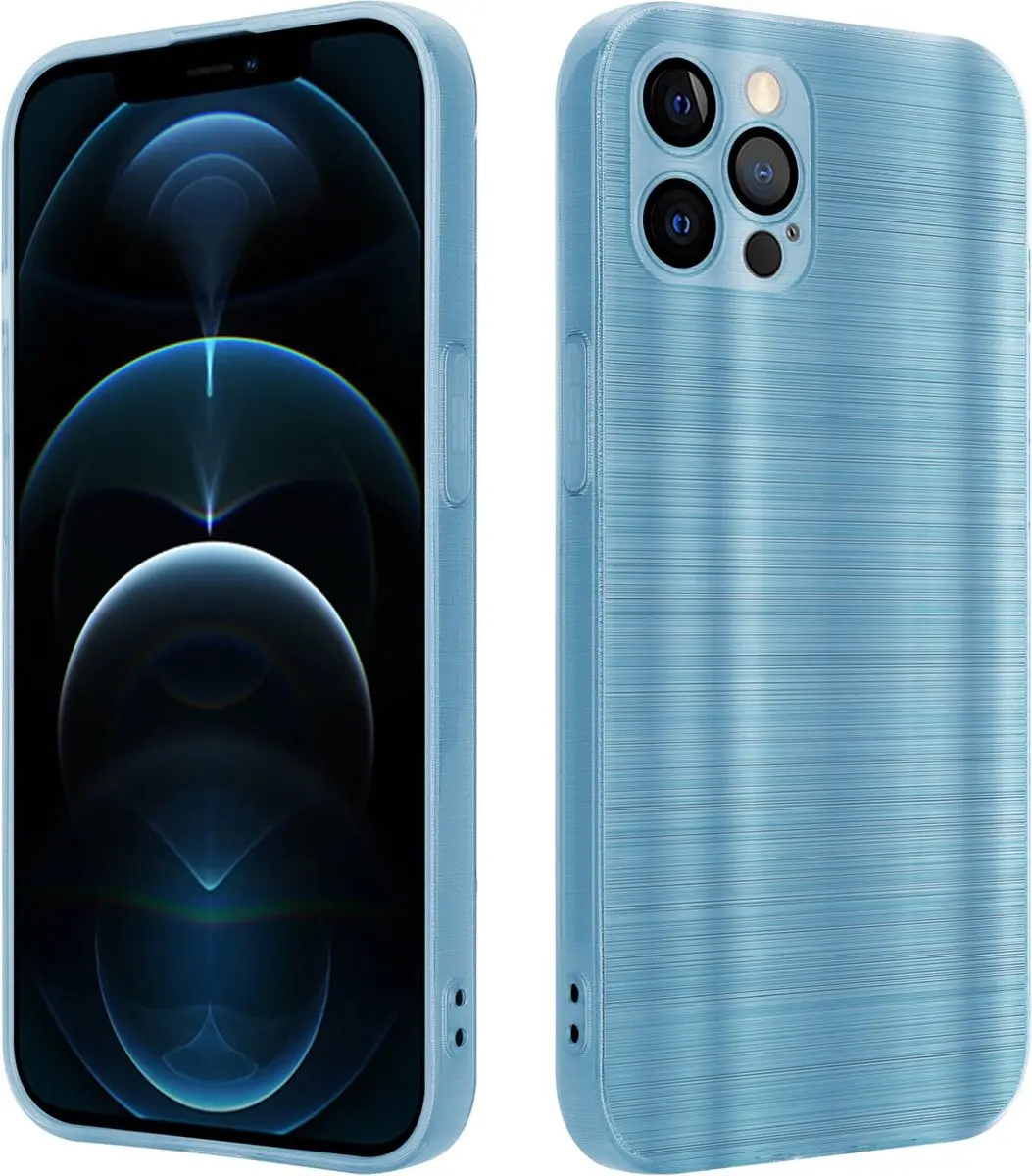 Cadorabo Hoesje geschikt voor Apple iPhone 12 PRO MAX in Brushed Turqoise