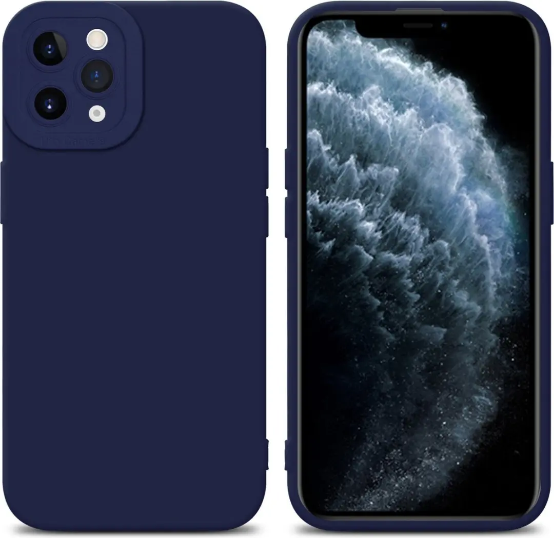 Cadorabo Hoesje geschikt voor Apple iPhone 11 PRO in FLUID DONKER BLAUW