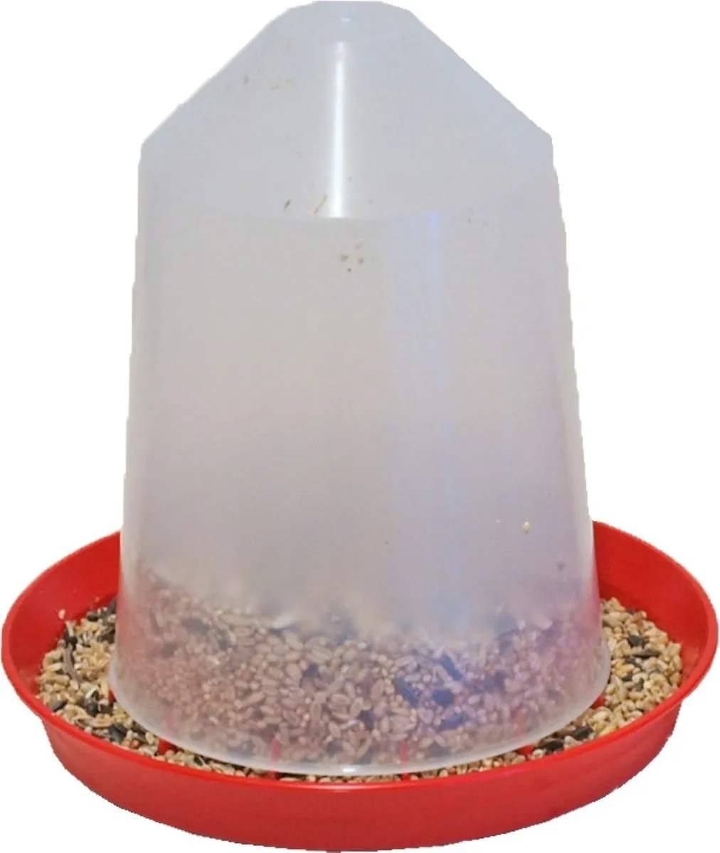 Beeztees Plastic Vogelvoersilo 3kg - Rood