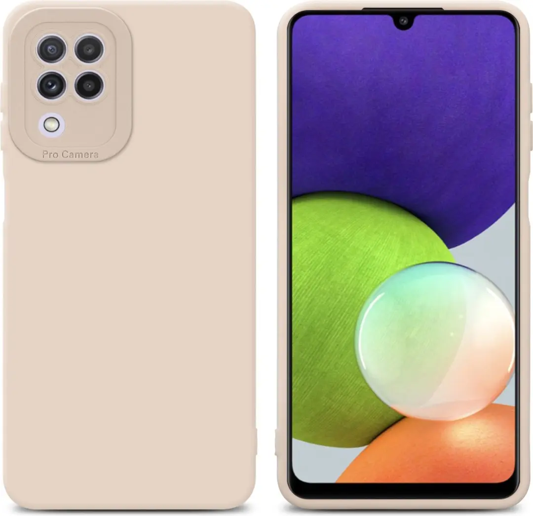 Cadorabo Hoesje geschikt voor Samsung Galaxy A22 4G in FLUID CREAM