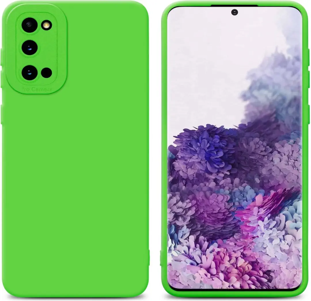 Cadorabo Hoesje geschikt voor Samsung Galaxy S20 in FLUID GROEN