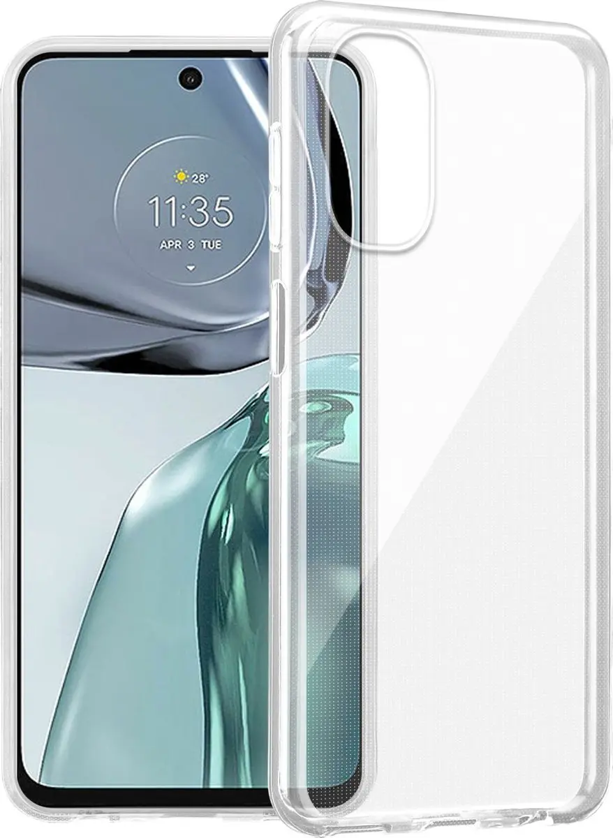 Cadorabo Hoesje geschikt voor Motorola MOTO G62 5G in VOLLEDIG TRANSPARANT