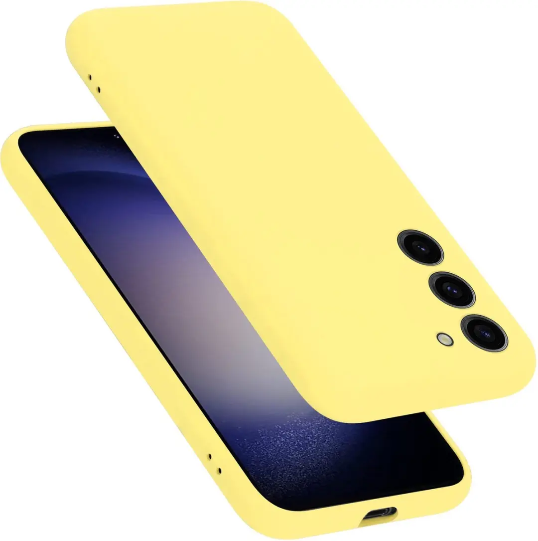 Cadorabo Hoesje geschikt voor Samsung Galaxy S23 in LIQUID GEEL