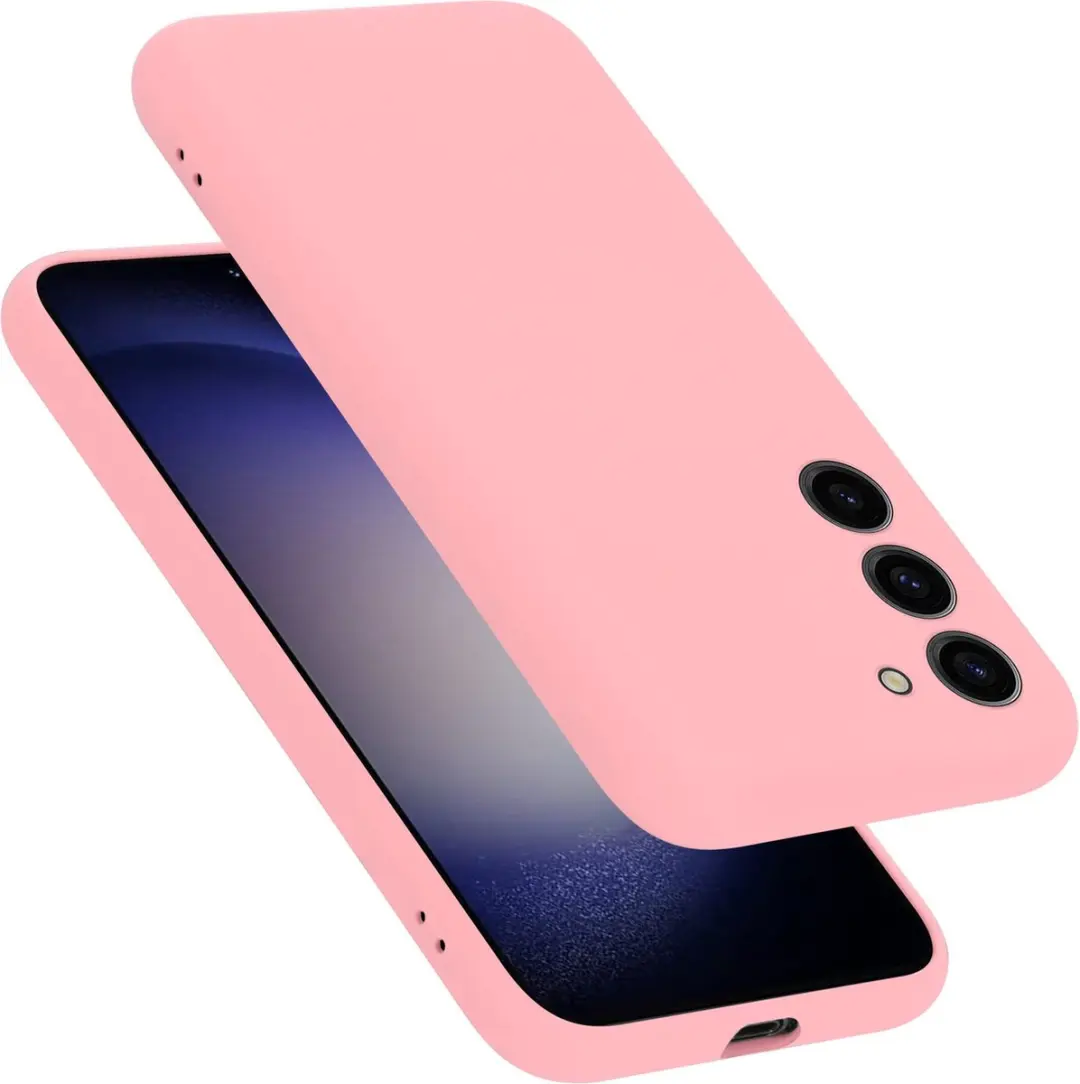 Cadorabo Hoesje geschikt voor Samsung Galaxy S23 PLUS in LIQUID ROZE - Beschermhoes gemaakt van flexibel TPU silicone Case Cover