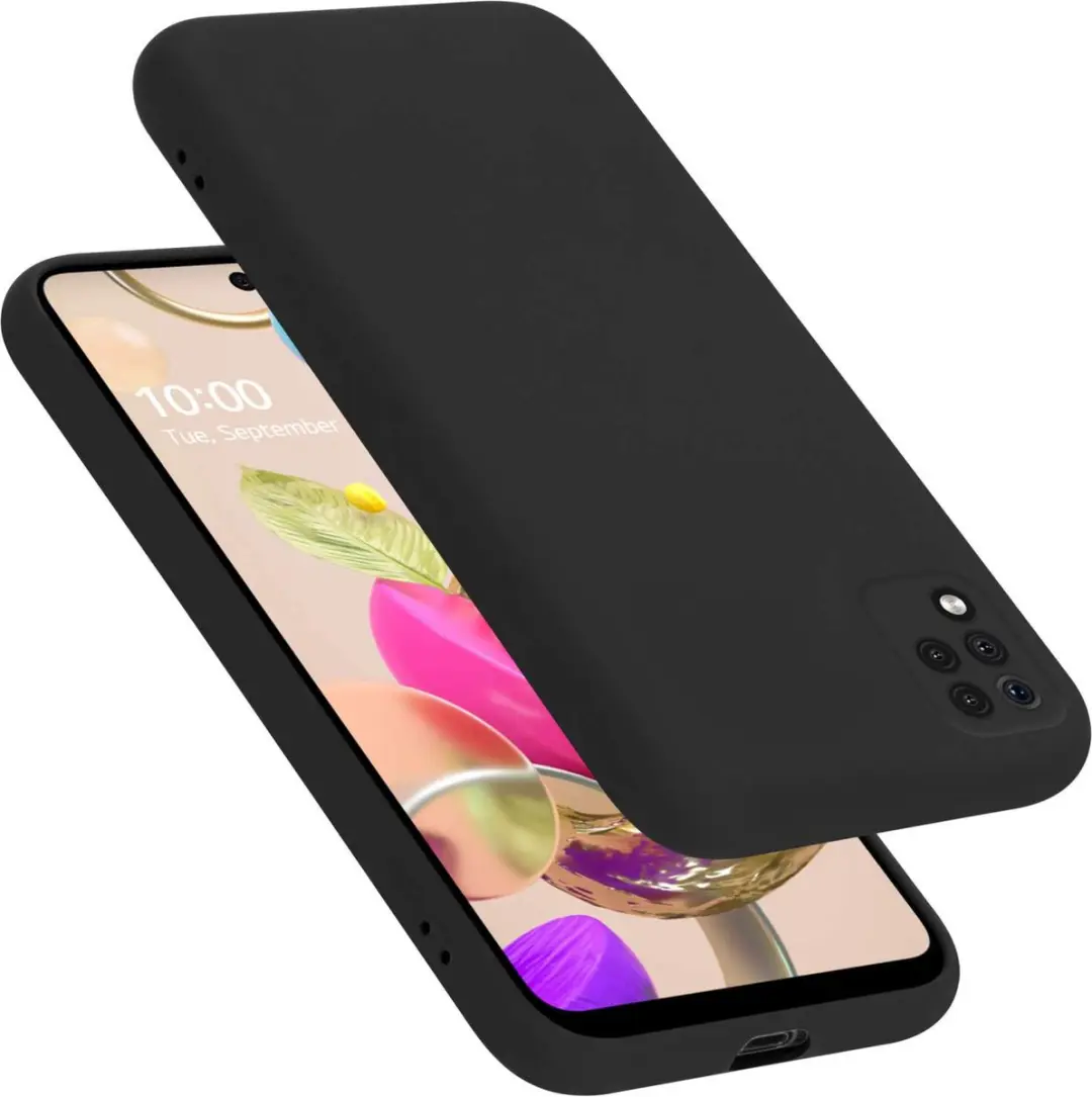Cadorabo Hoesje geschikt voor LG K42 in LIQUID ZWART