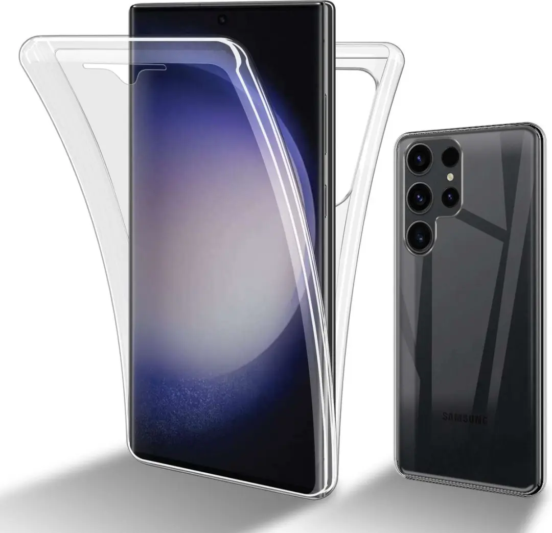 Cadorabo Hoesje geschikt voor Samsung Galaxy S23 ULTRA in TRANSPARANT