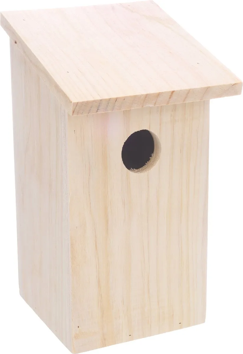 Flamingo Nestkastje Bizi Hout - 1 Ingang - Naturel
