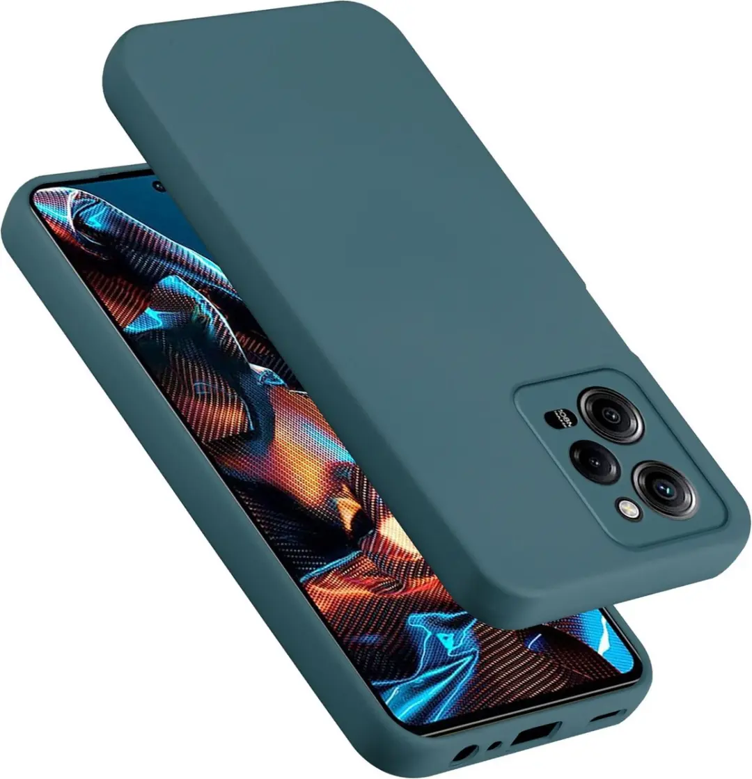 Cadorabo Hoesje geschikt voor Xiaomi Poco X5 Pro 5G in LIQUID GROEN