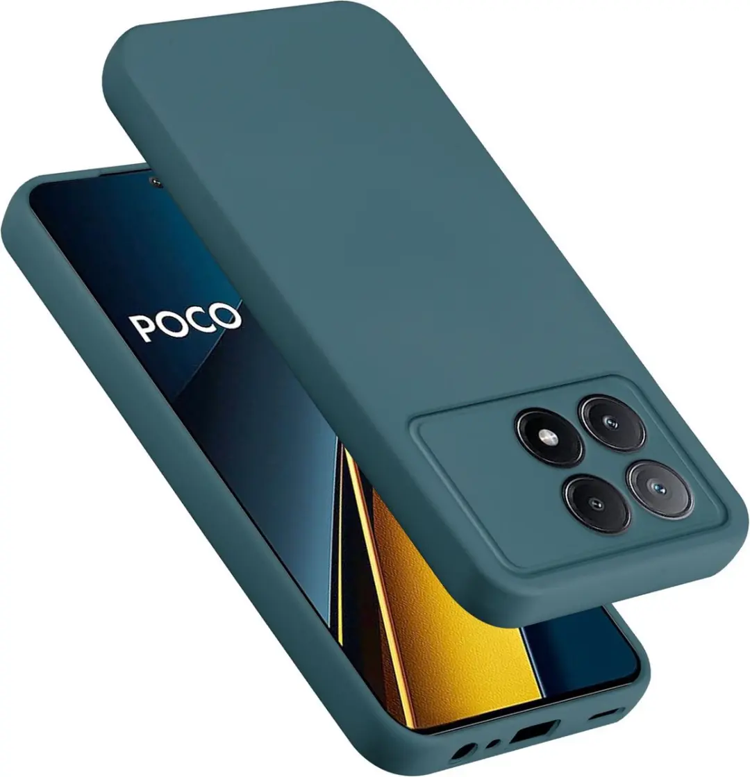 Cadorabo Hoesje geschikt voor Xiaomi Poco X6 Pro in LIQUID GROEN