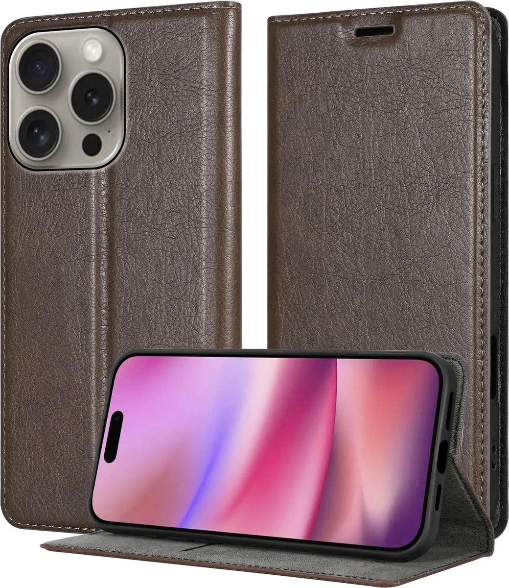 Cadorabo Hoesje geschikt voor Apple iPhone 16 PRO MAX in KOFFIE BRUIN