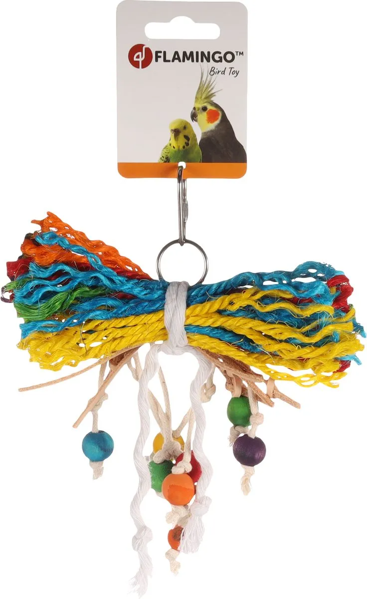 Flamingo Popie Parkietenspeelgoed 135753 - 18cm - Meerkleurig