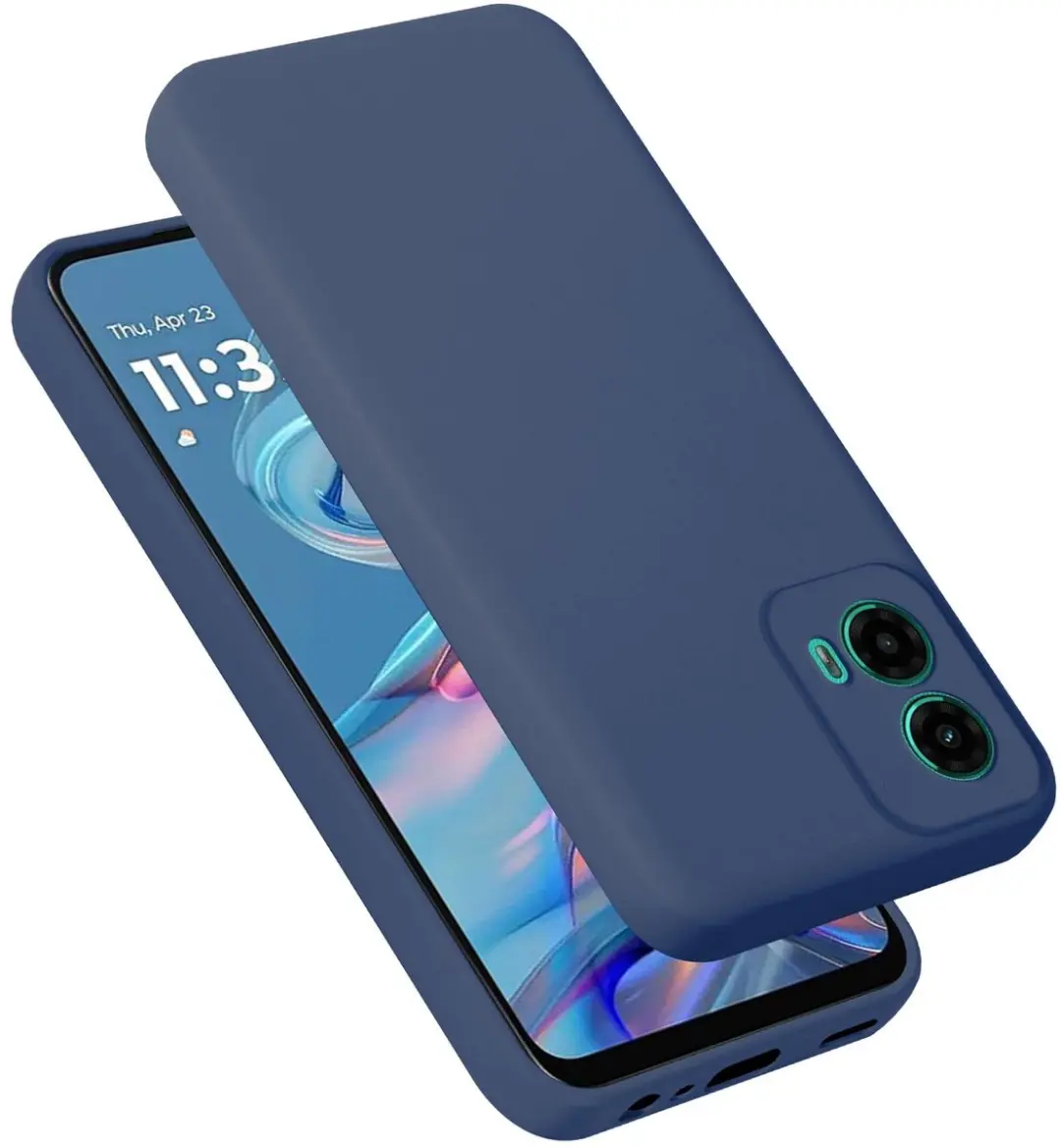 Cadorabo Hoesje geschikt voor Motorola Moto G45 in LIQUID BLAUW