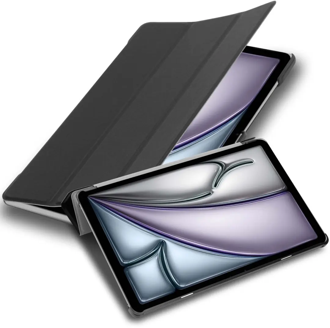 Cadorabo Tablet Hoesje geschikt voor iPad Air 11 2024 in Satijnzwart