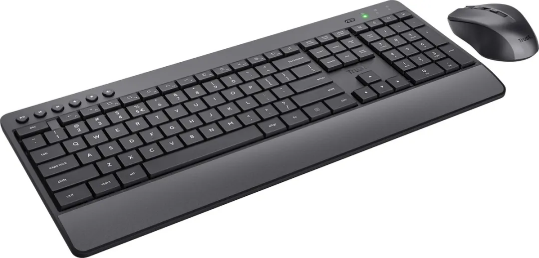 Trust Trezo 24530 Draadloos Toetsenbord & Muis Set - Italiaans - Zwart - afbeelding 2 van 6