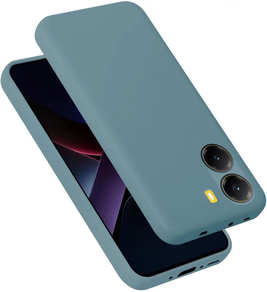 Cadorabo Hoesje geschikt voor Xiaomi Poco X7 Pro Case in Liquid Groen Beschermho
