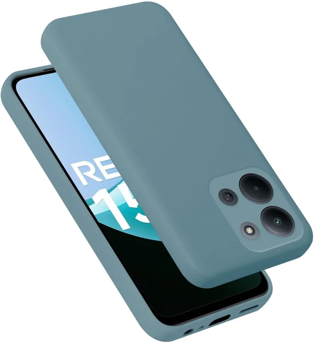 Cadorabo Hoesje geschikt voor Xiaomi Redmi 15C Case in Liquid Groen Beschermhoes